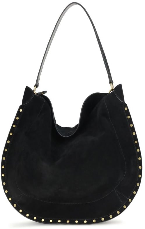 Isabel Marant Isabel Marant Black Calf Leather Bos Taurus Shoulder Bag Zwart