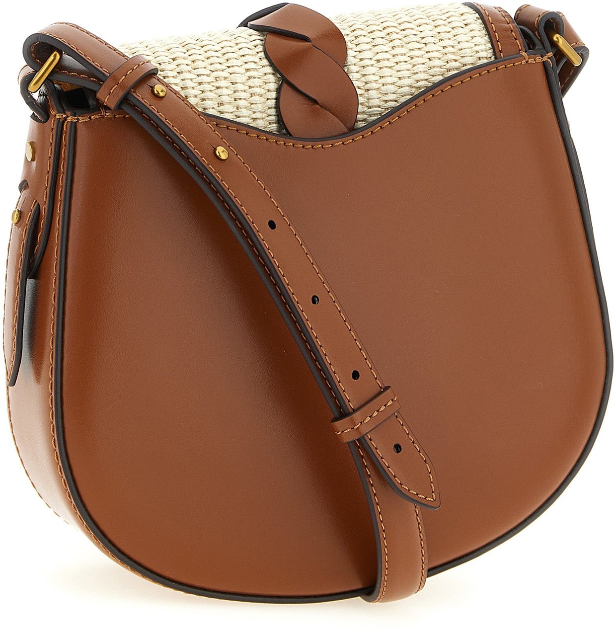 Isabel Marant Brown Calfskin Crossbody Bag Bruin