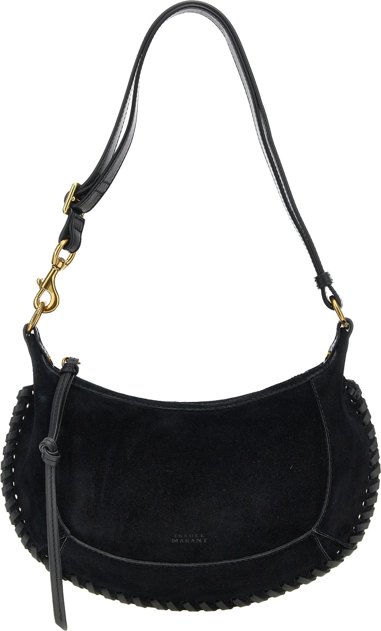Isabel Marant Black Calfskin Shoulder Bag Zwart