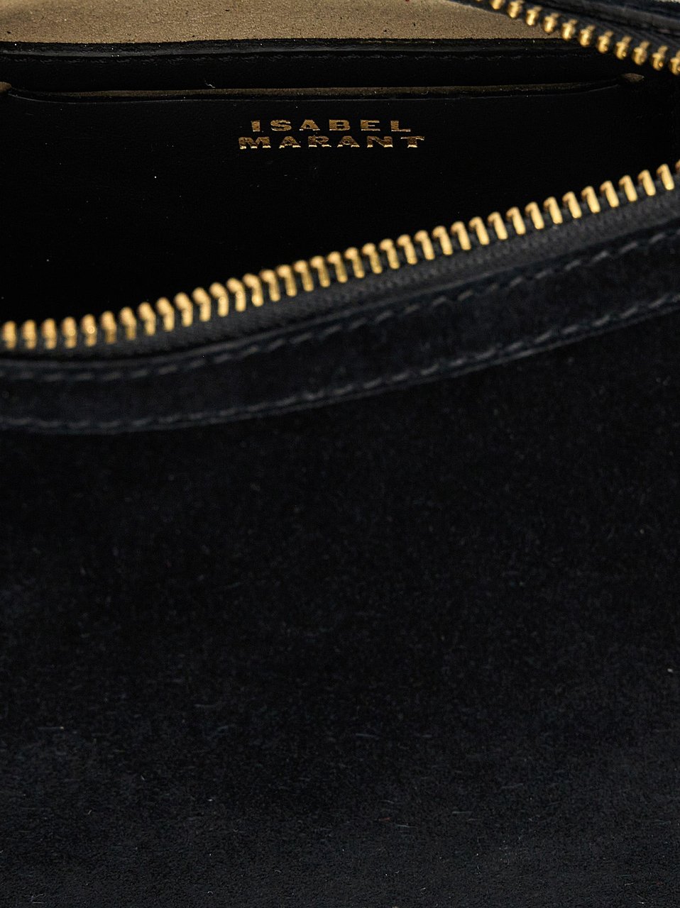 Isabel Marant Black Calfskin Shoulder Bag Zwart