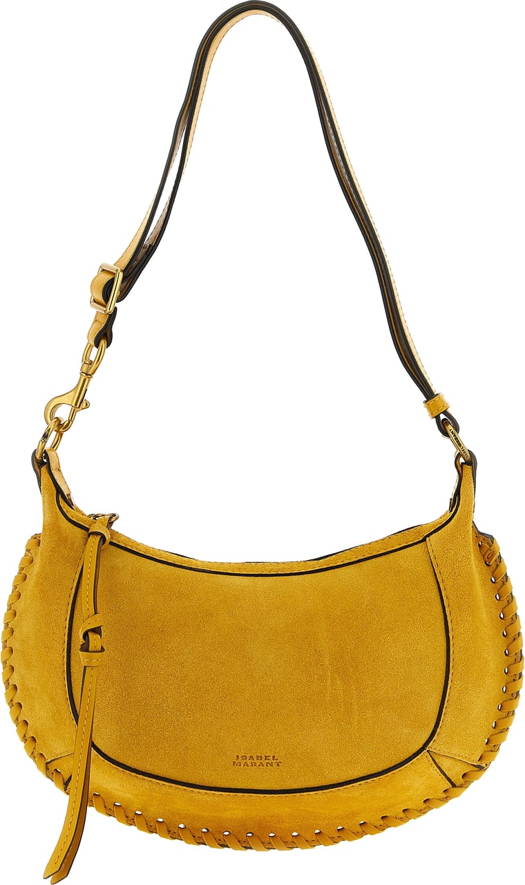Isabel Marant Bicolor Calfskin Shoulder Bag Bruin