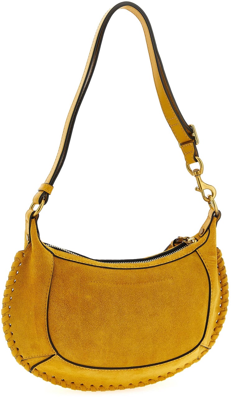 Isabel Marant Bicolor Calfskin Shoulder Bag Bruin