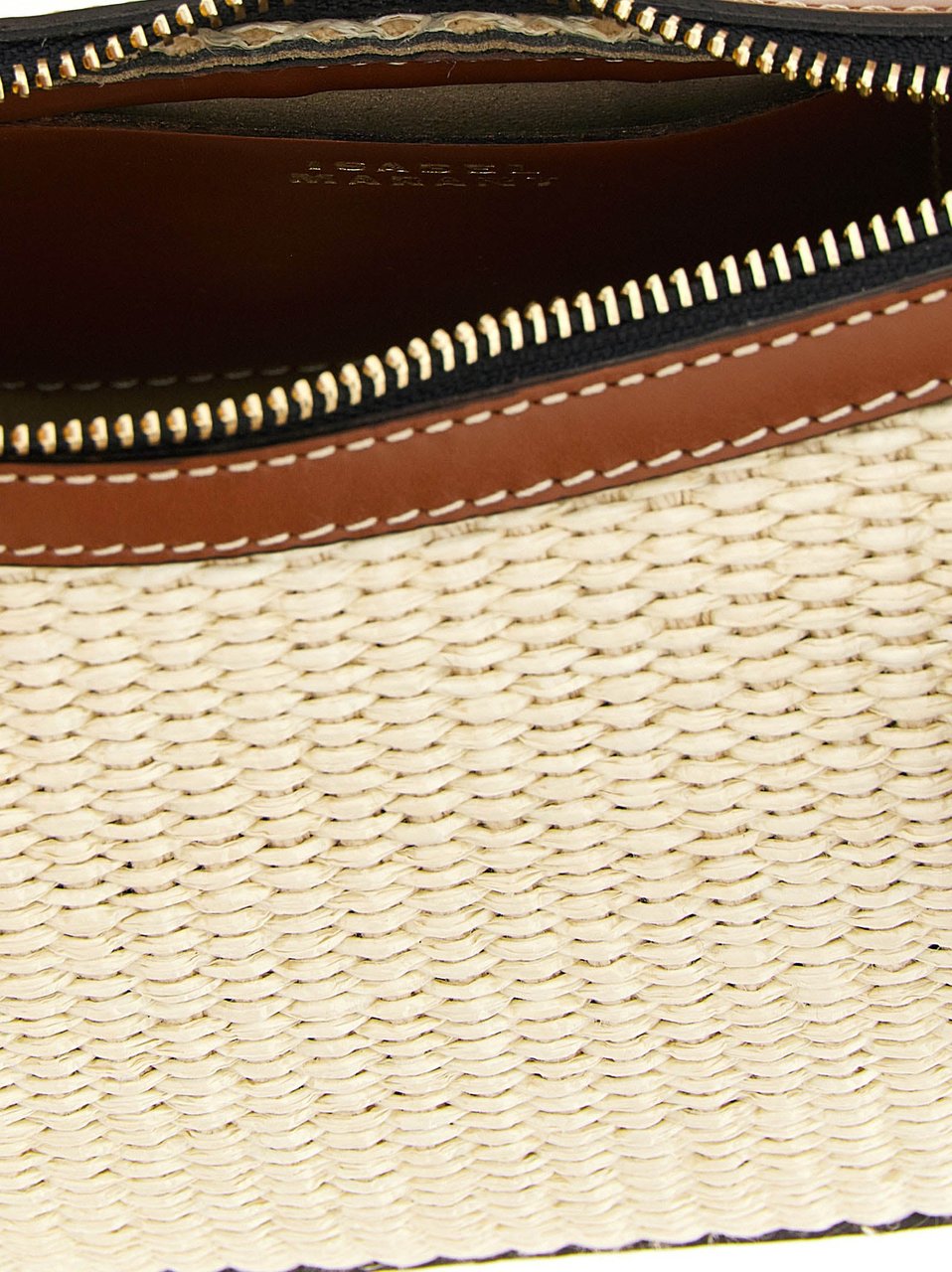 Isabel Marant Brown Calfskin Shoulder Bag Groen