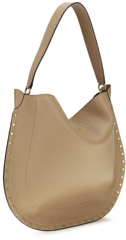 Isabel Marant Beige Calf Leather Bos Taurus Shoulder Bag Beige