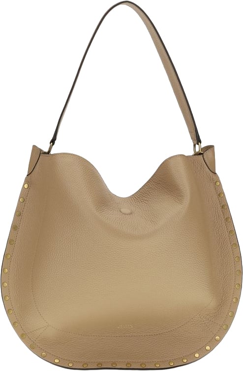 Isabel Marant Beige Calf Leather Bos Taurus Shoulder Bag Beige