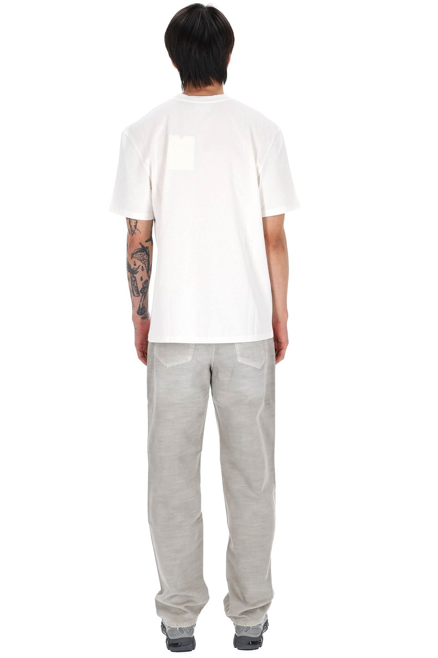 Isabel Marant Hugo IM Embroidered Patch Cotton T-Shirt Wit