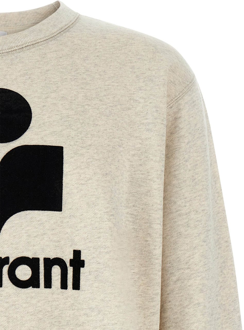 Isabel Marant Gray Cotton Sweatshirt Grijs