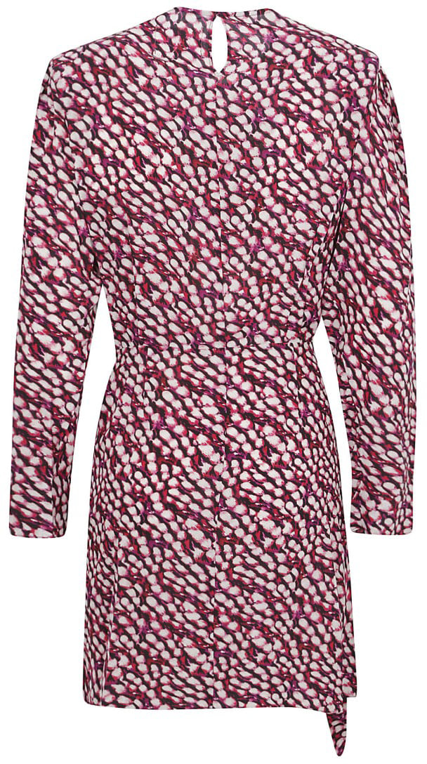 Isabel Marant Wrap-Design Dress With Gathered Waist Roze