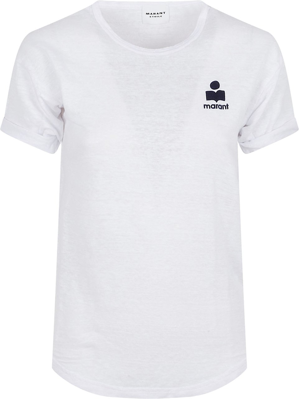 Isabel Marant White Lightweight Linen T-Shirt Wit