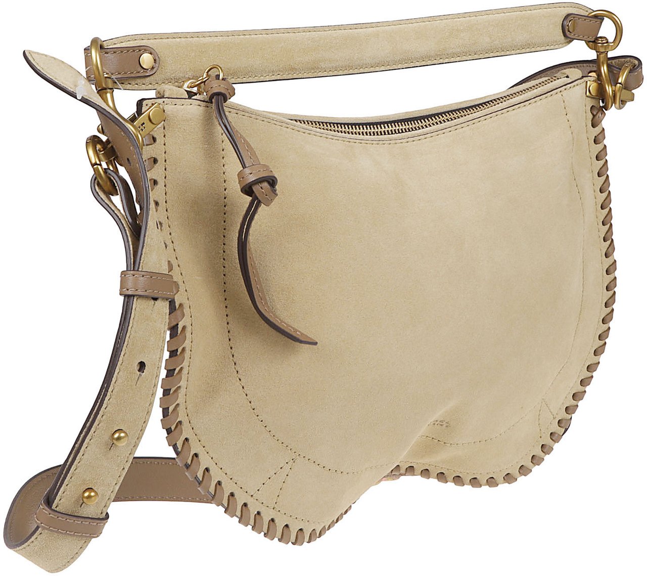Isabel Marant Rounded Shoulder Bag Neutraal