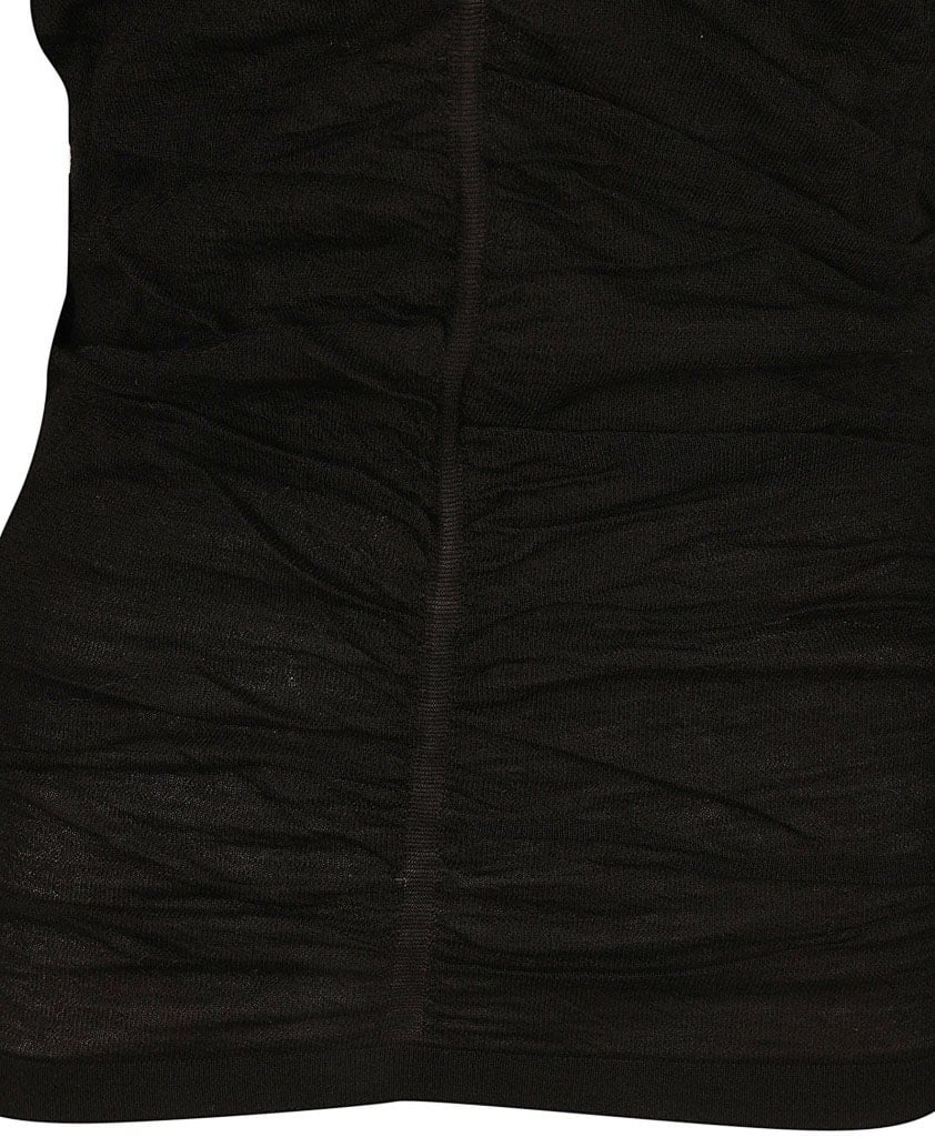Isabel Marant Fitted V-Neck Black Sweater Zwart
