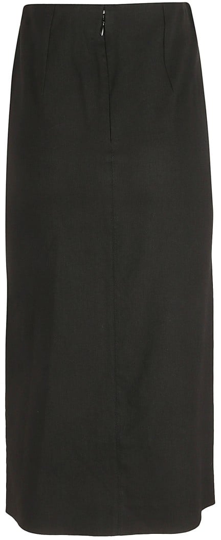 Isabel Marant Fitted Black Skirt Zwart