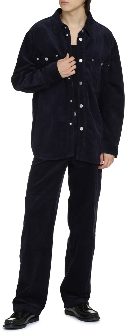 Isabel Marant Ritchie wool overshirt Blauw