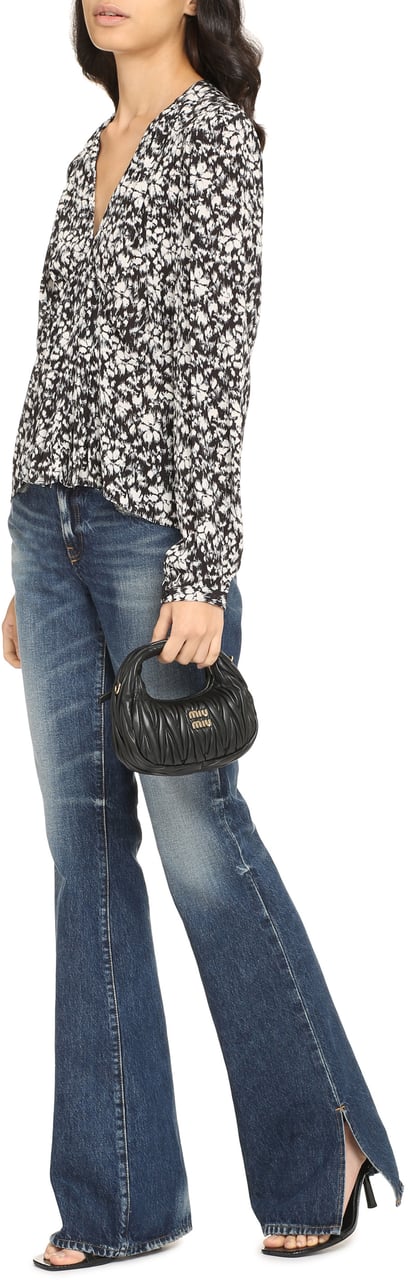 Isabel Marant Eddy printed viscose blouse Zwart
