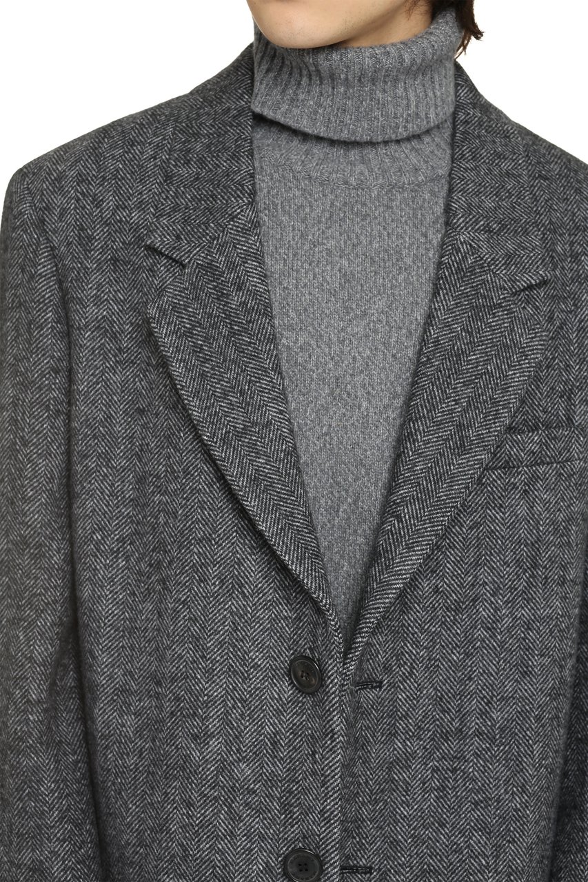 Isabel Marant Johel single-breasted wool coat Grijs