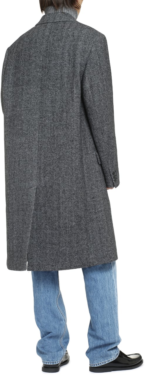 Isabel Marant Johel single-breasted wool coat Grijs