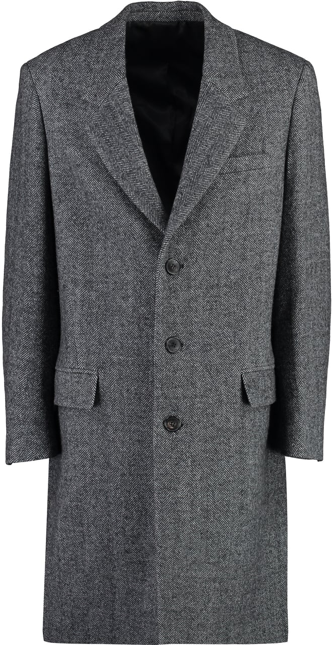 Isabel Marant Johel single-breasted wool coat Grijs