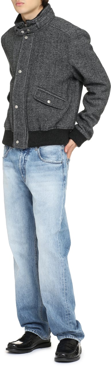Isabel Marant Peter wool bomber jacket Grijs
