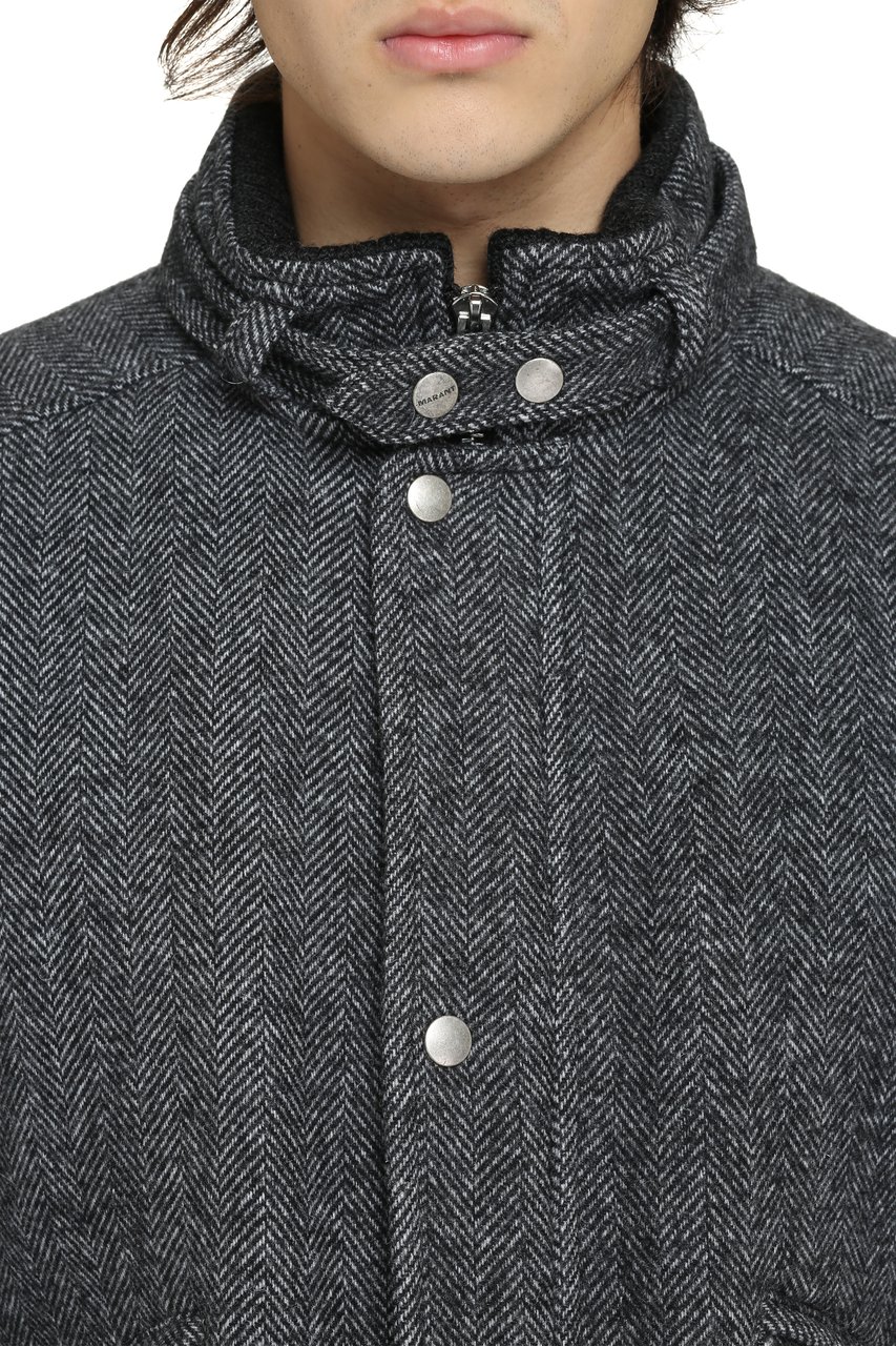 Isabel Marant Peter wool bomber jacket Grijs