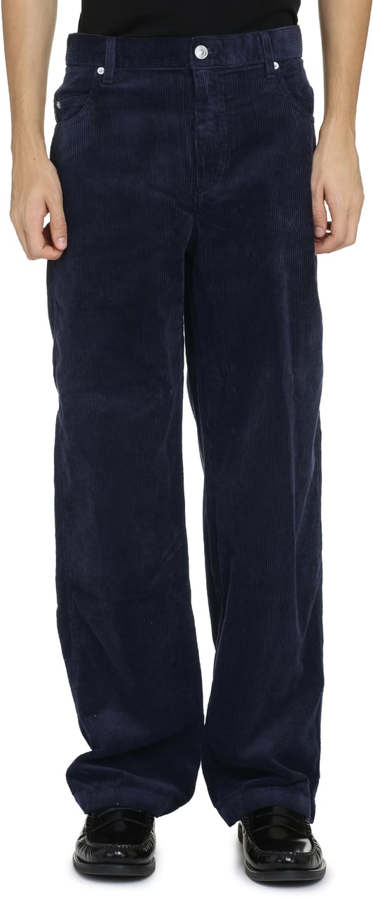 Isabel Marant Jorje corduroy trousers Blauw
