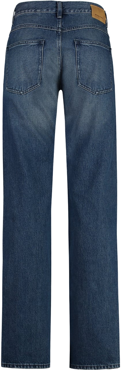 Isabel Marant Joakim 5-pocket straight-leg jeans Blauw