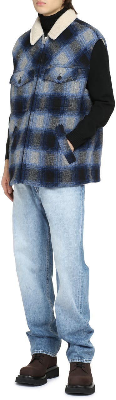Isabel Marant Kiraneo vest with zipper Navy