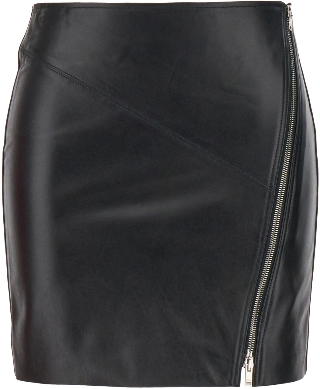 Isabel Marant Isabel Marant Black nappa leather mini skirt Zwart