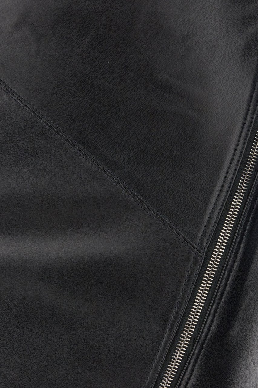 Isabel Marant Isabel Marant Black nappa leather mini skirt Zwart