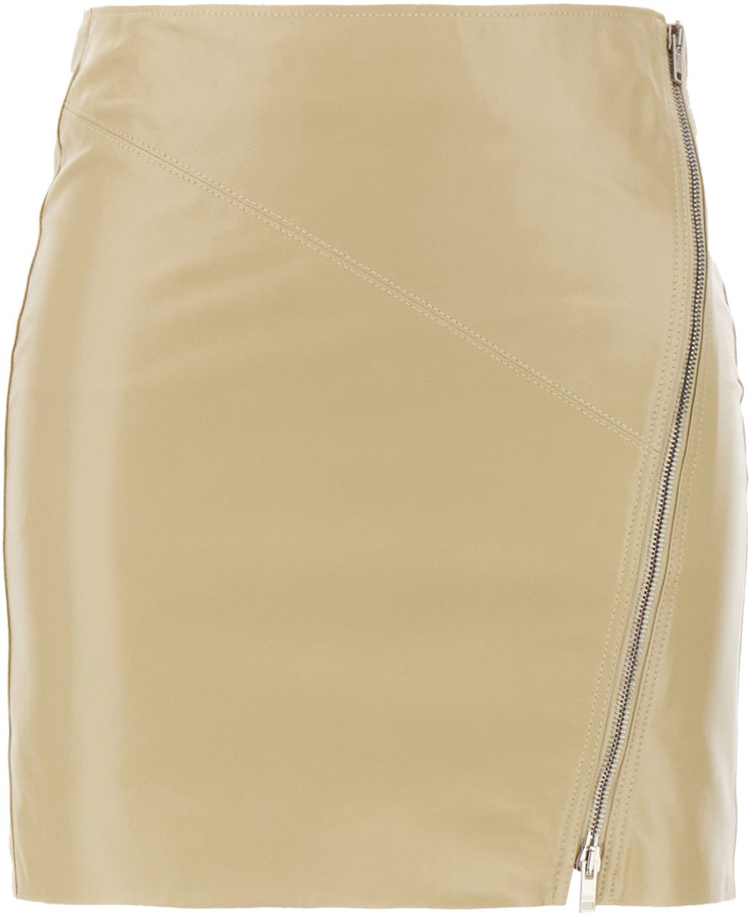 Isabel Marant Isabel Marant Cappuccino nappa leather mini skirt Beige