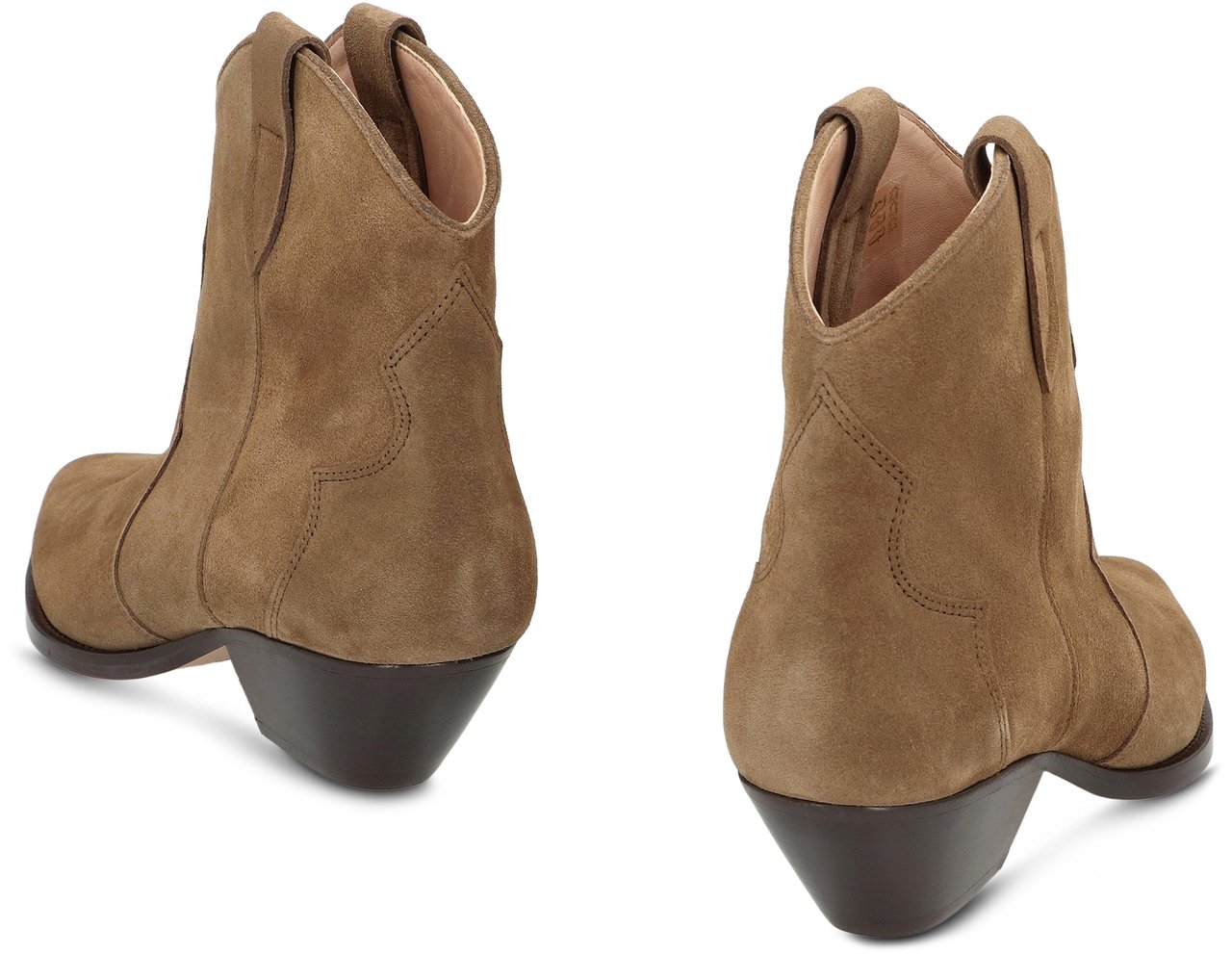 Isabel Marant Dewina cowboy boots in kid leather Groen