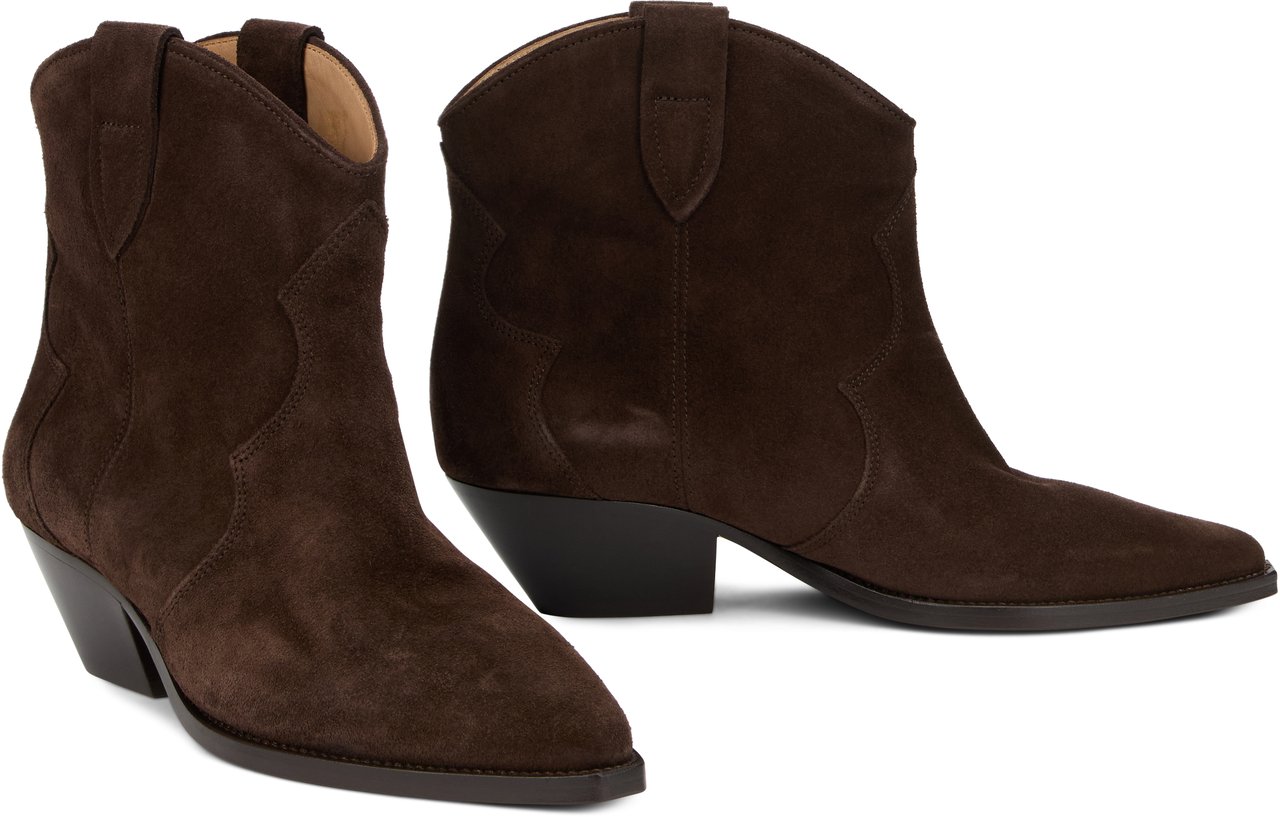 Isabel Marant Ankle boots in suede Bruin