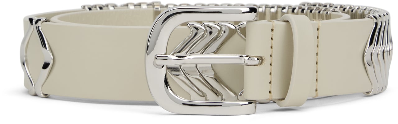 Isabel Marant Tehora belt in calfskin Neutraal