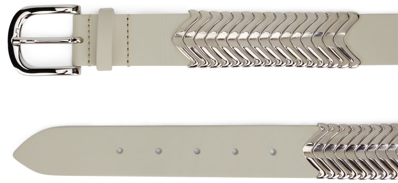 Isabel Marant Tehora belt in calfskin Neutraal