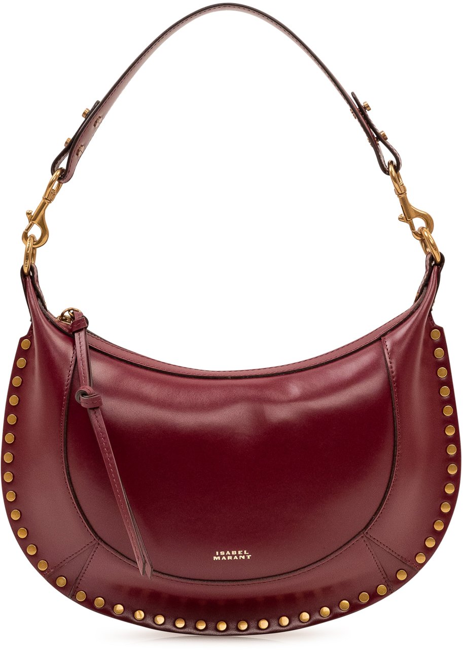 Isabel Marant Naoko Borsa a Spalla con Borchie Maroon