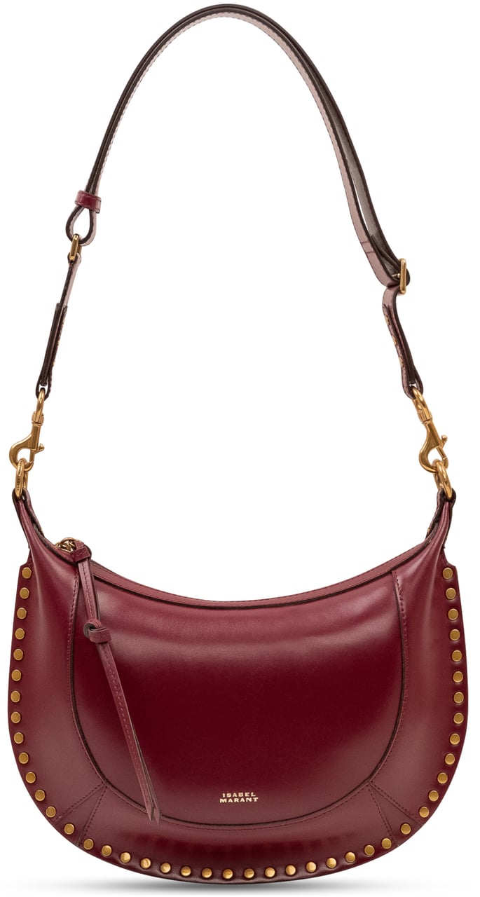 Isabel Marant Naoko Borsa a Spalla con Borchie Maroon
