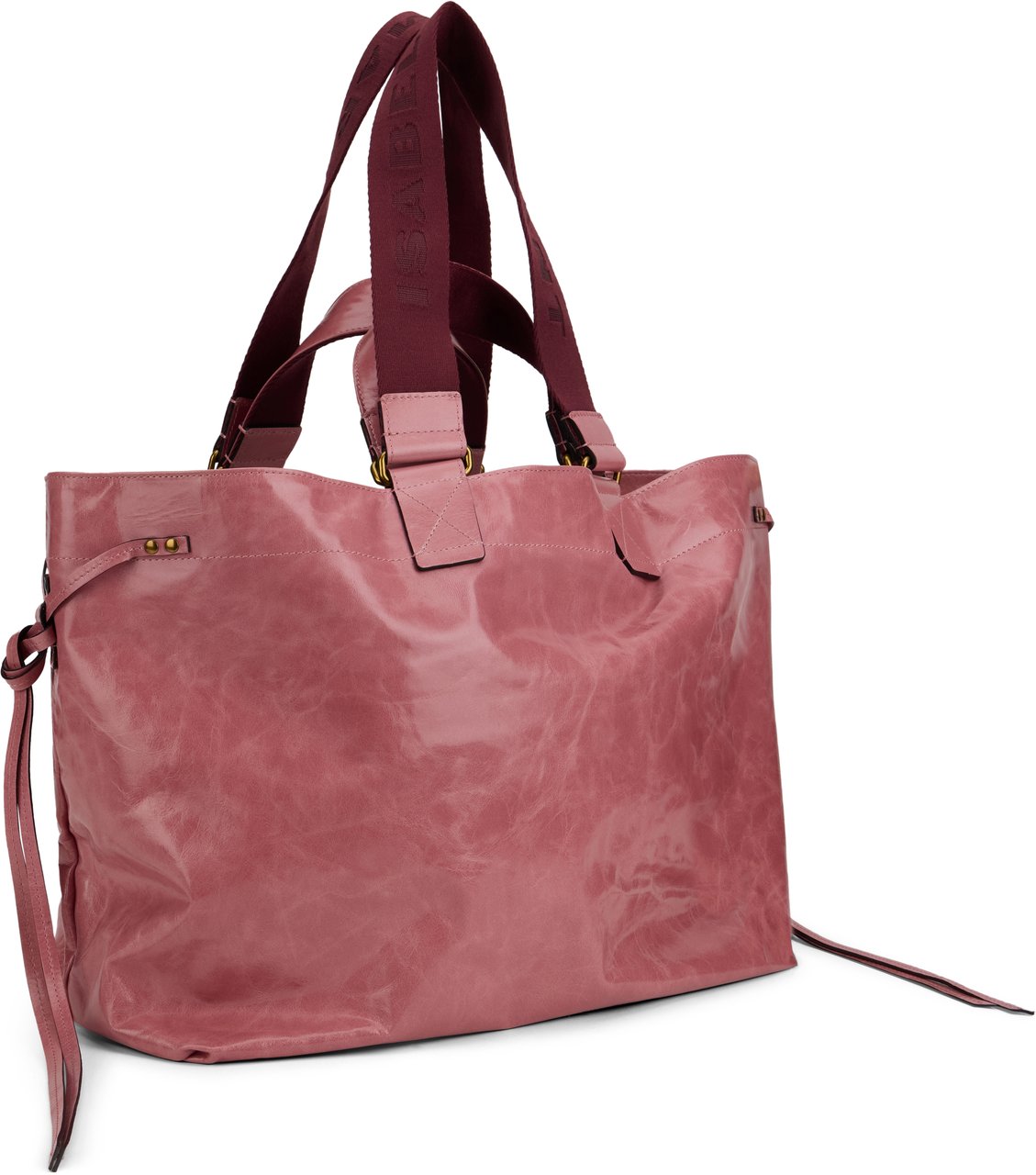 Isabel Marant Wardy leather tote bag Roze