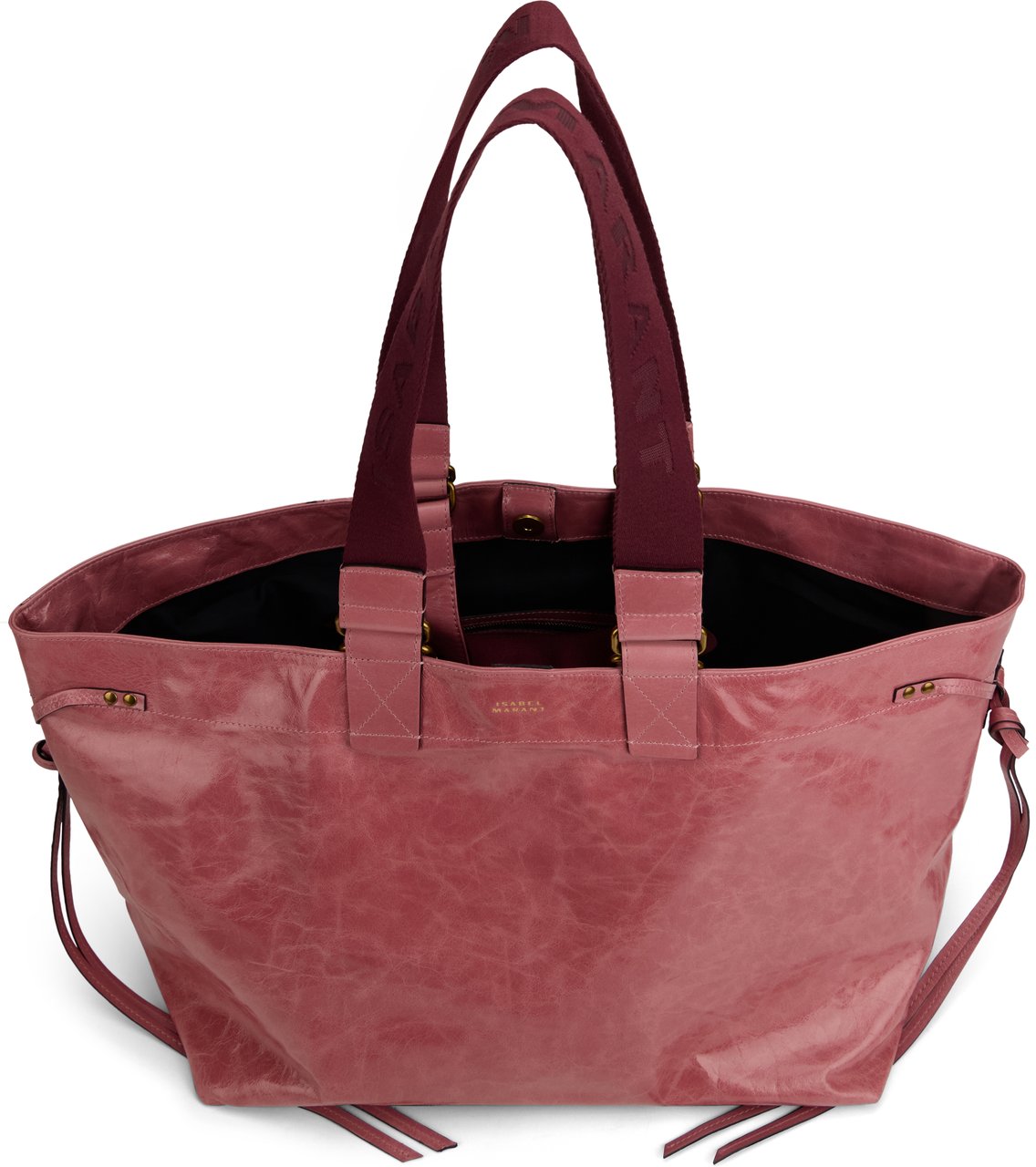 Isabel Marant Wardy leather tote bag Roze