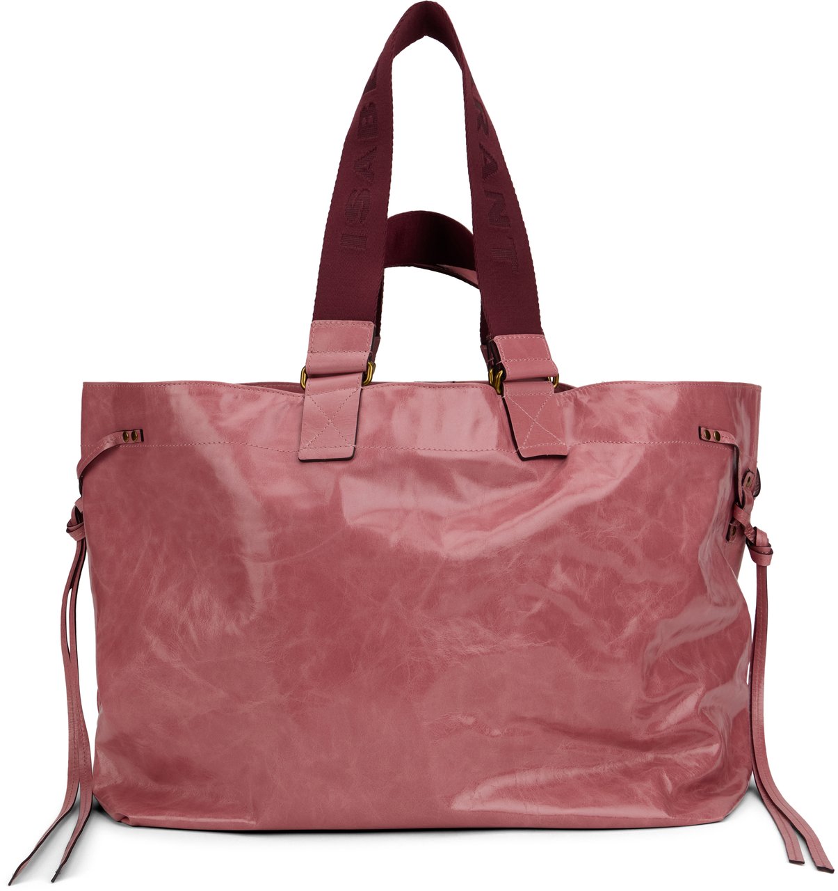 Isabel Marant Wardy leather tote bag Roze