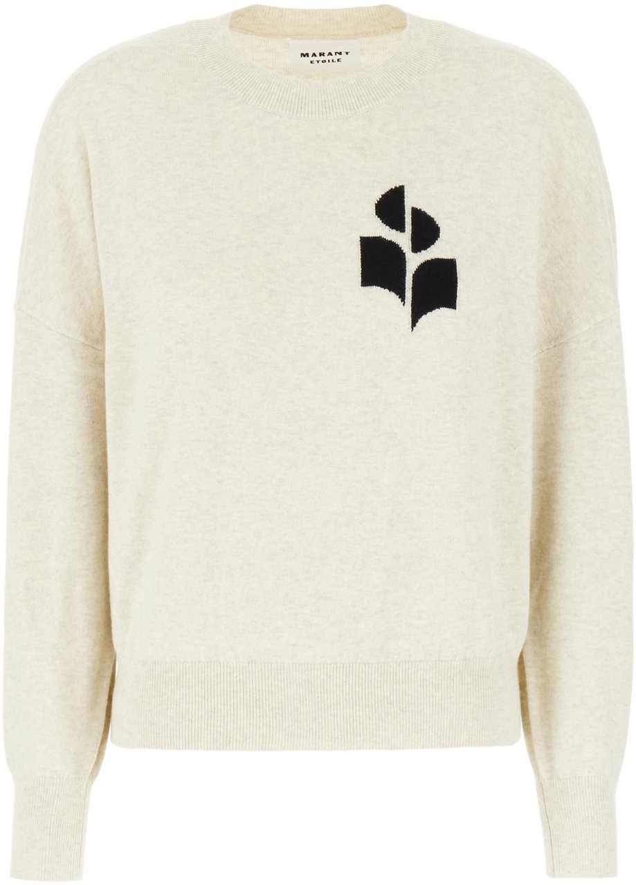 Isabel Marant Marant Etoile Melange grey cotton blend sweater Grijs