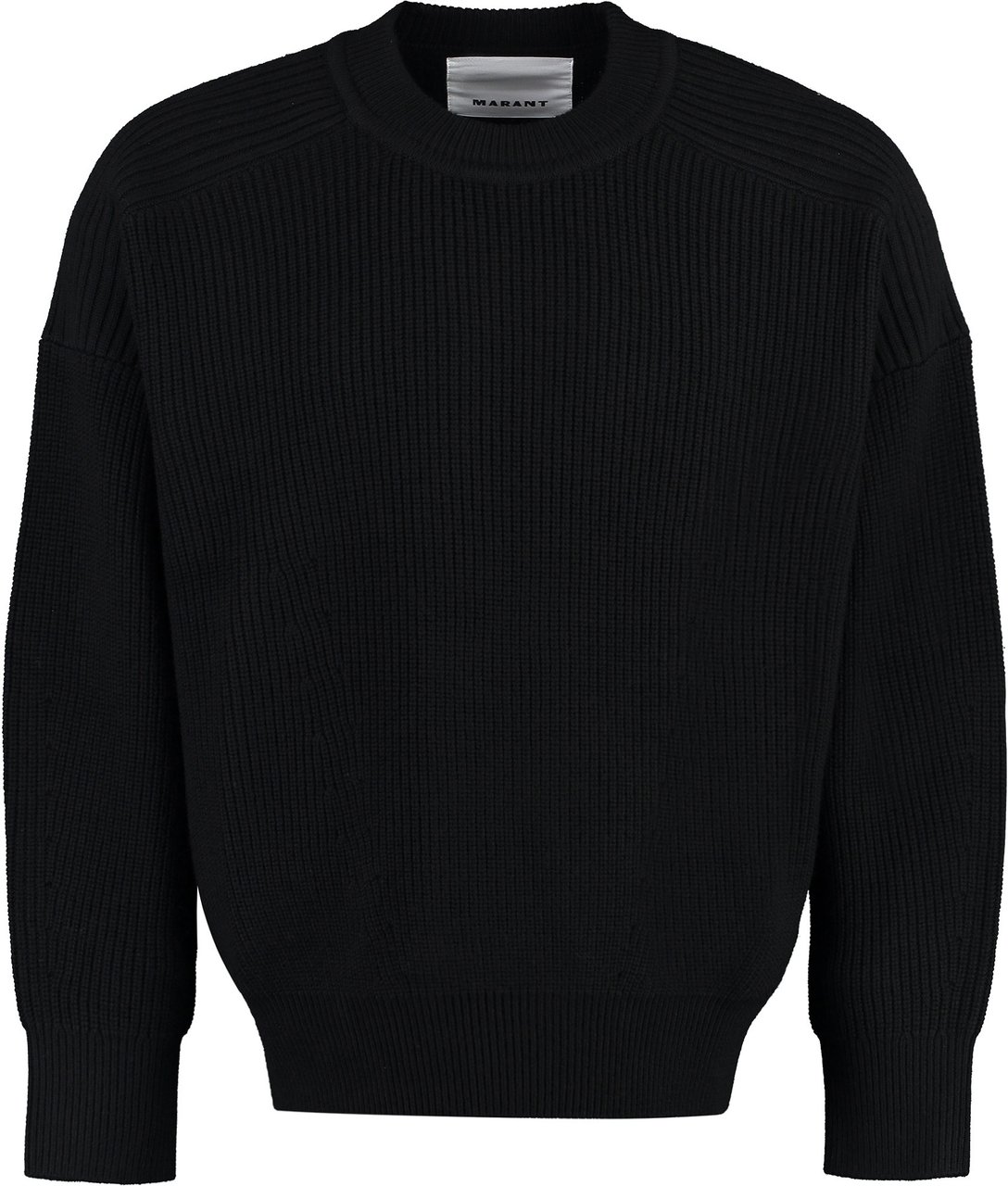 Isabel Marant Barry wool crew-neck sweater Zwart