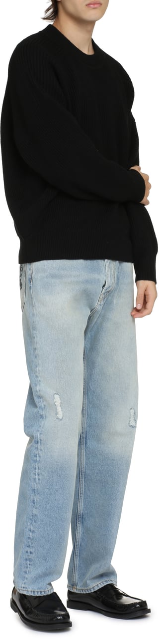 Isabel Marant Barry wool crew-neck sweater Zwart