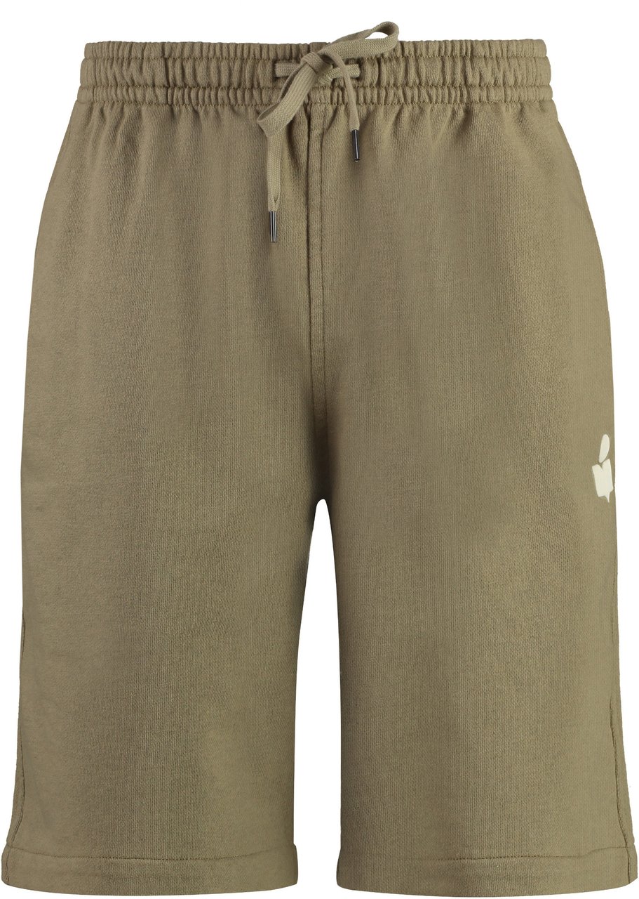 Isabel Marant Mahelo cotton bermuda shorts Groen