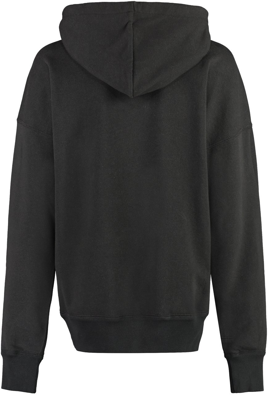 Isabel Marant Mansel Logo cotton hoodie Zwart