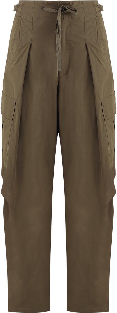 Isabel Marant Rebecca Cotton cargo-trousers Groen