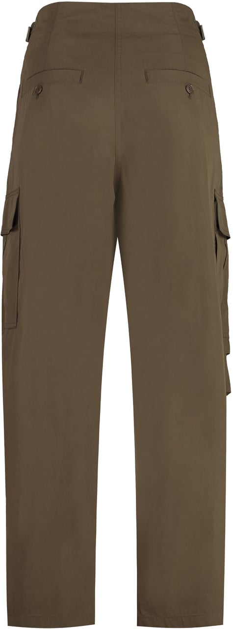 Isabel Marant Rebecca Cotton cargo-trousers Groen