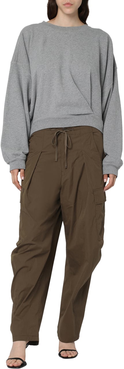 Isabel Marant Rebecca Cotton cargo-trousers Groen
