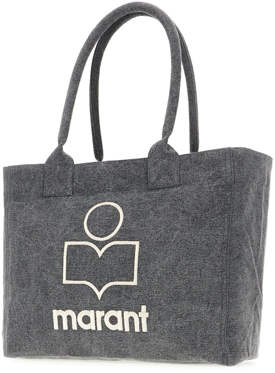 Isabel Marant Isabel Marant Grey fabric small Yenky shopping bag Grijs
