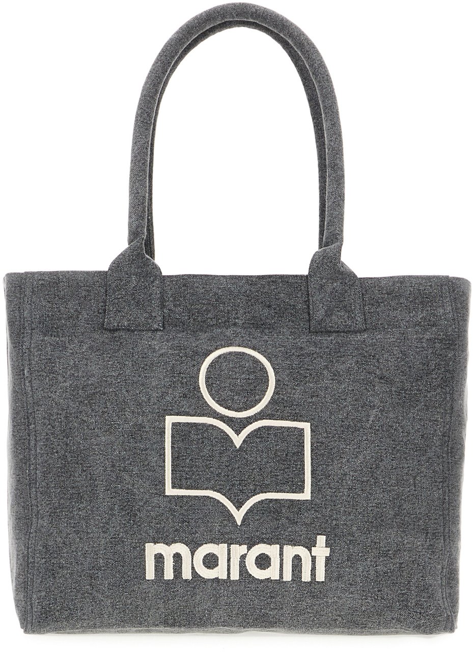Isabel Marant Isabel Marant Grey fabric small Yenky shopping bag Grijs