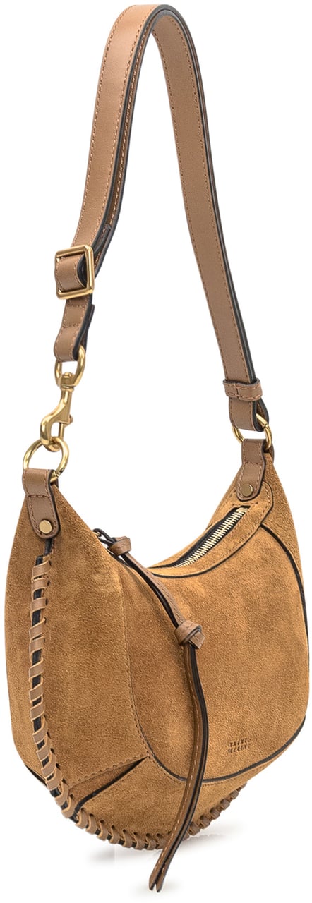 Isabel Marant Isabel Marant Beige suede Oskan moon shoulder bag Beige