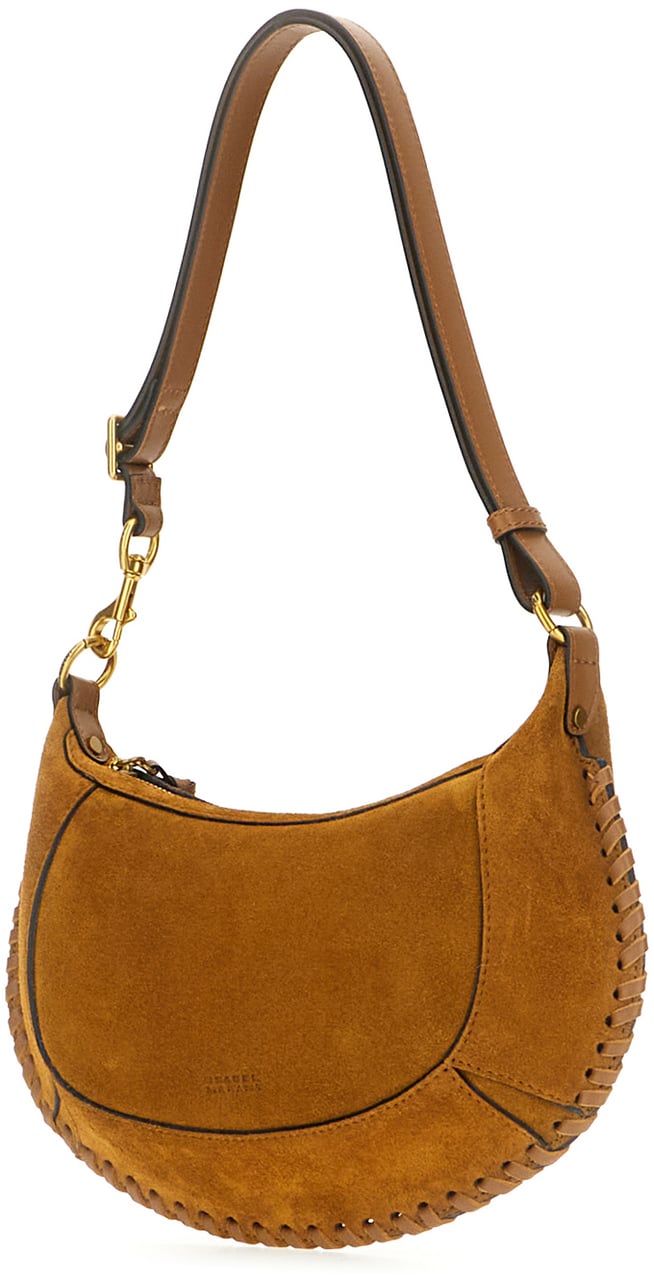 Isabel Marant Isabel Marant Beige suede Oskan moon shoulder bag Beige